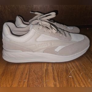 BOSS Beige & White Sneakers Size 44